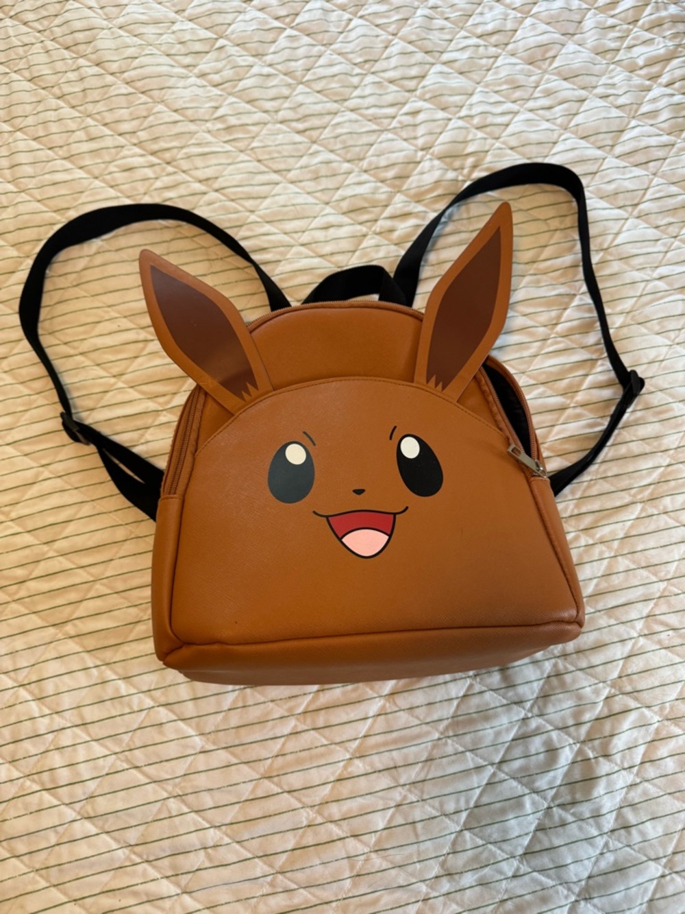 Eevee Mini Backpack - Brown Vinyl with Black Interior